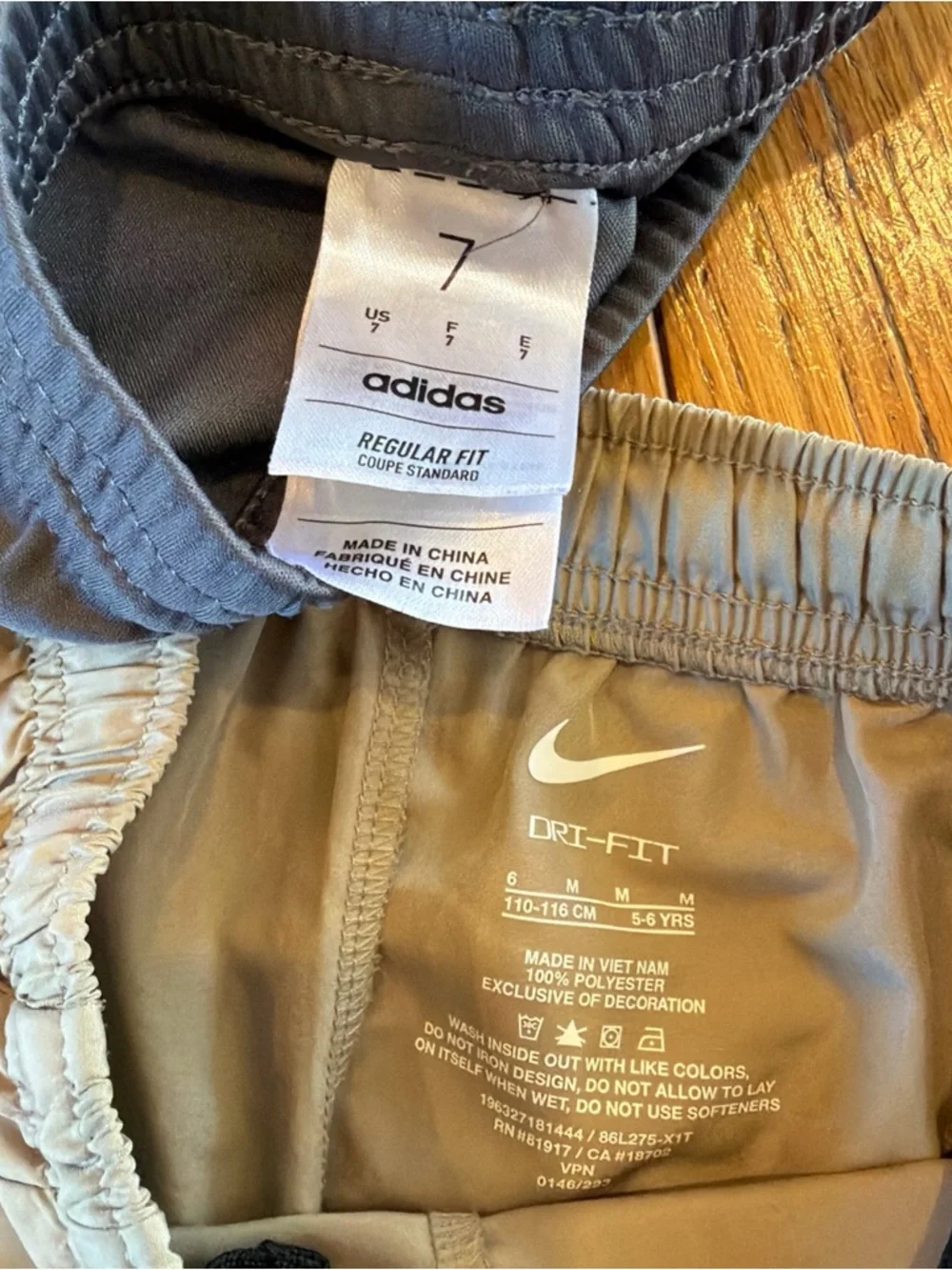 9 Piece Nike Adidas Old Navy Athletic Sportswear Shorts Logo Shirts Boys Sz 6-7 - Picture 7 of 11